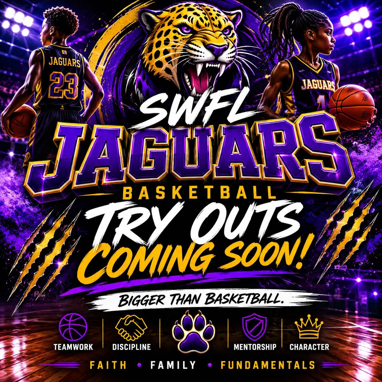 tryouts coming soon Building Character